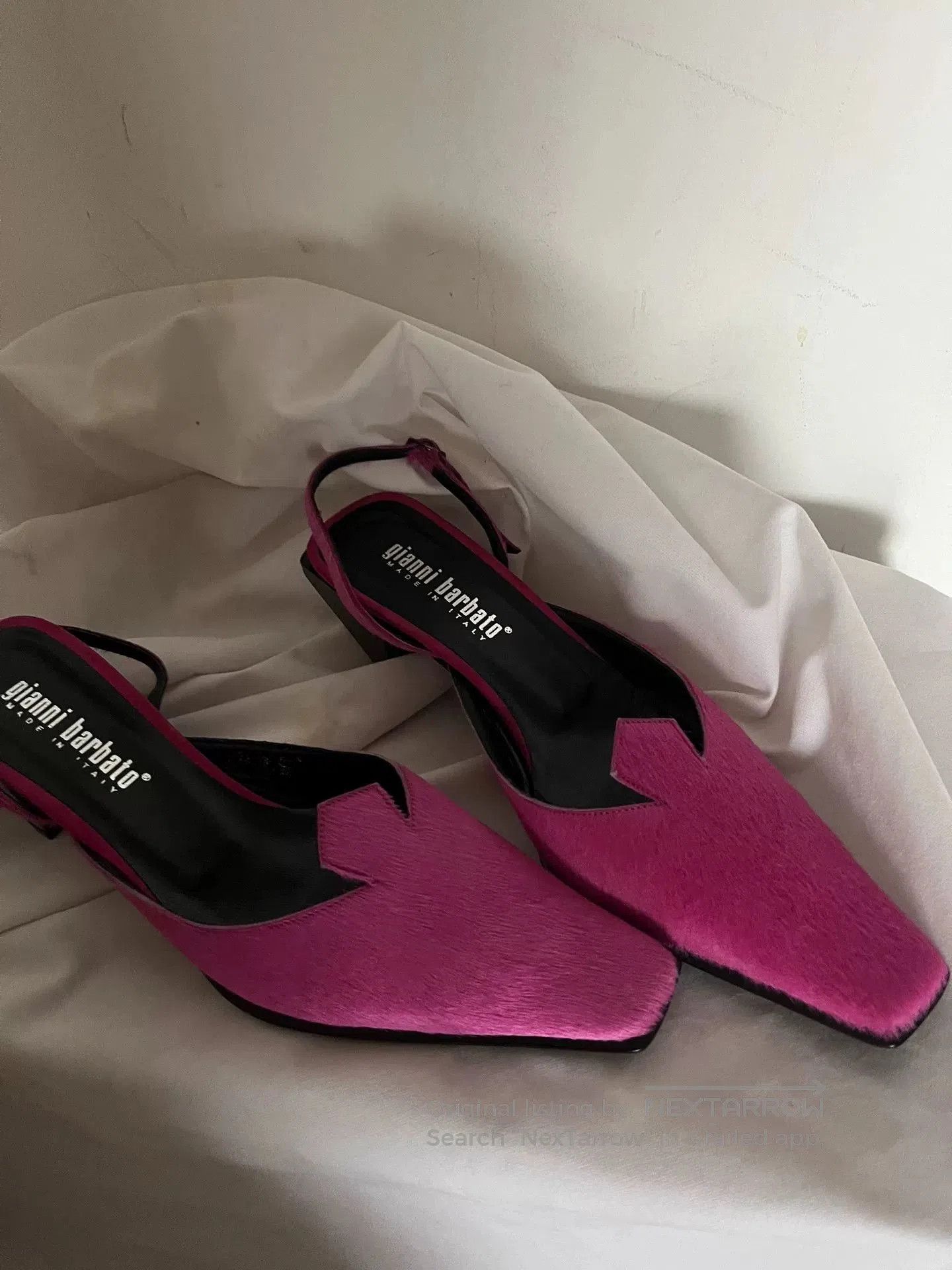 Gianni Barbato Gianni Barbato Pink Furry High Heels. Size US 5 / IT 35 - 7 Thumbnail