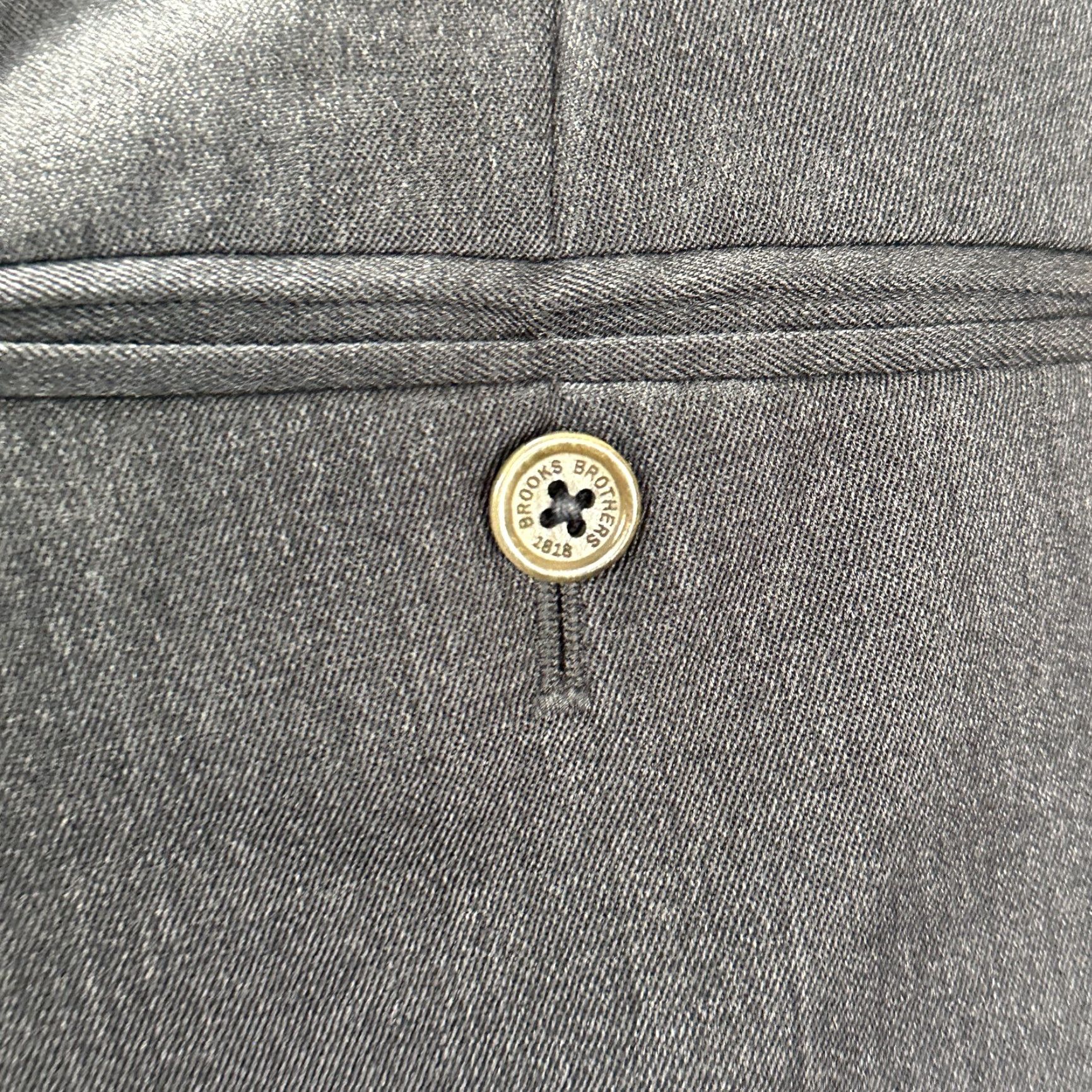 Brooks Brothers Brooks Brothers Madison Dress Pants Men 36 Gray Wool Flat Front Straight Pockets Slim? (remove what?) Size US 36 / EU 52 - 6 Thumbnail