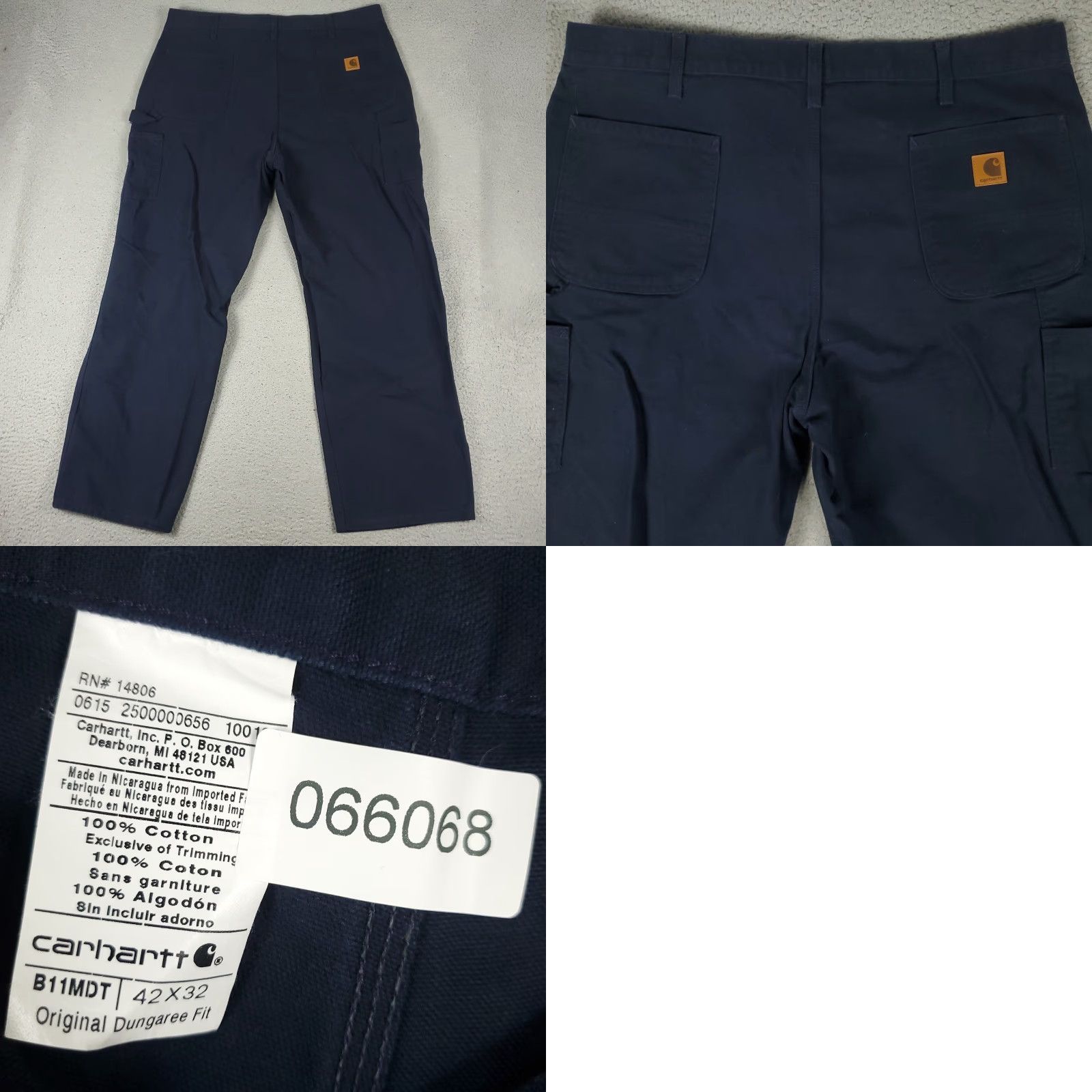 Carhartt Carhartt Pants Mens 42x32 Navy Blue Work Carpenter Utility Dungaree Fit Size US 42 / EU 58 - 8 Thumbnail