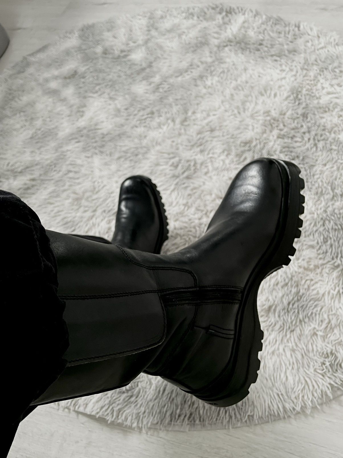 Prada Bella Hadid Prada Sport Brixxen Lug Sole Moto Zip Boots 8 UK Size US 9 / EU 42 - 7 Thumbnail
