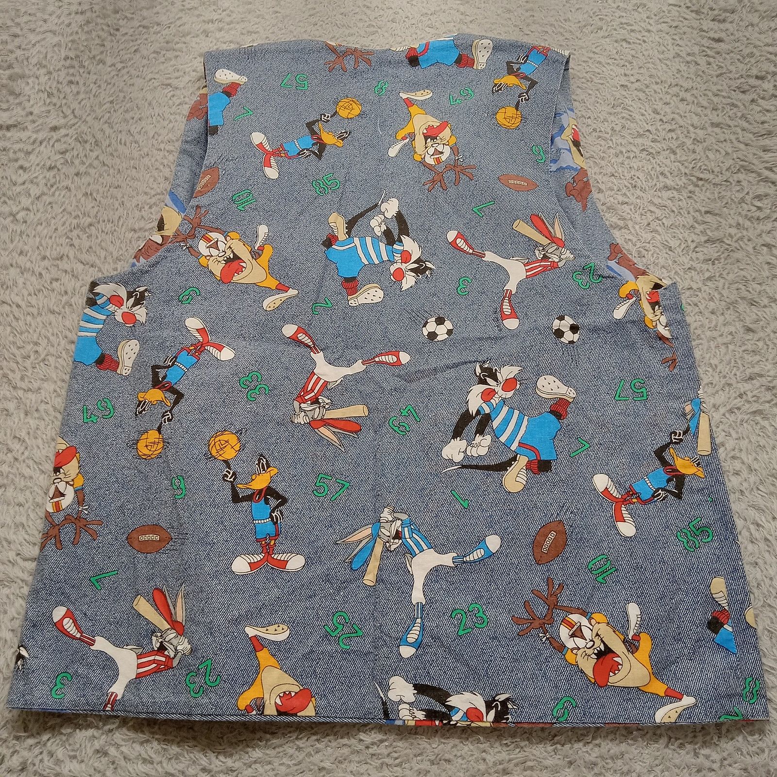 & Other Stories Reversible Looney Toon Vest M Womens Taz Buggs Bunny Cotton Size M / US 6-8 / IT 42-44 - 6 Thumbnail