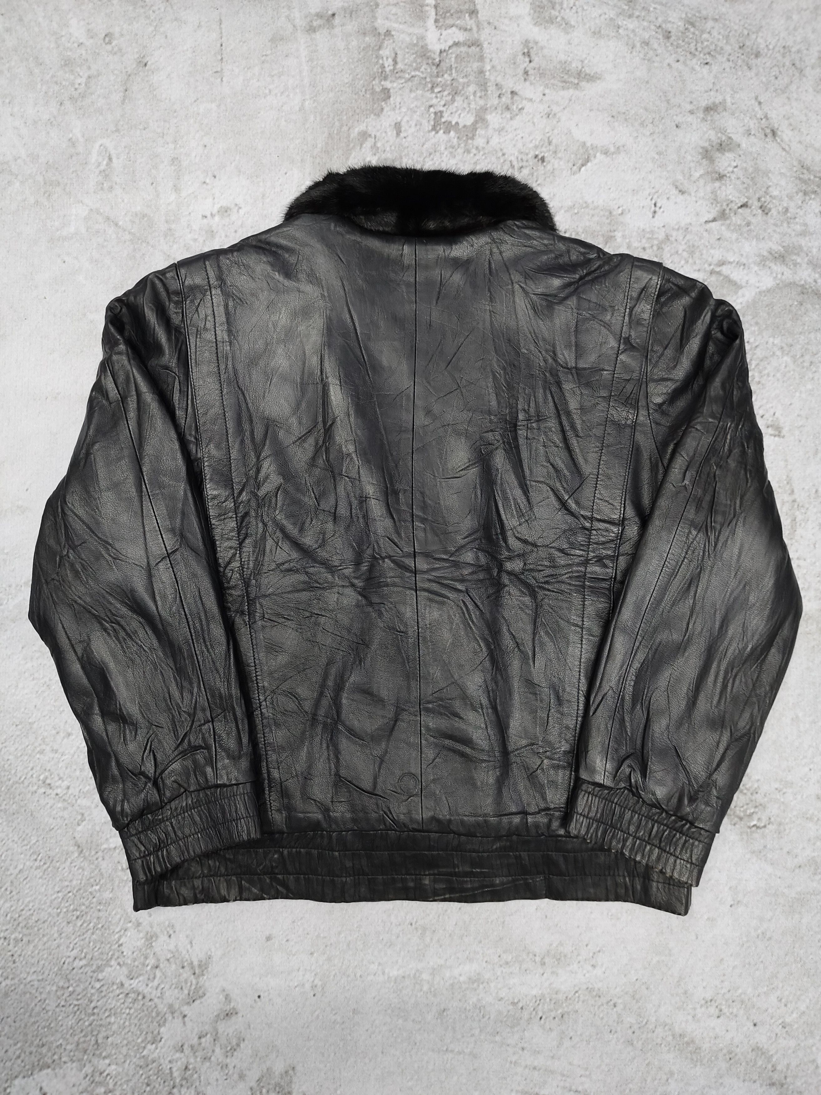 Vintage 80s-90s Unbrand- European Reversible Real Fur Leather Jacket Size US L / EU 52-54 / 3 - 10 Thumbnail