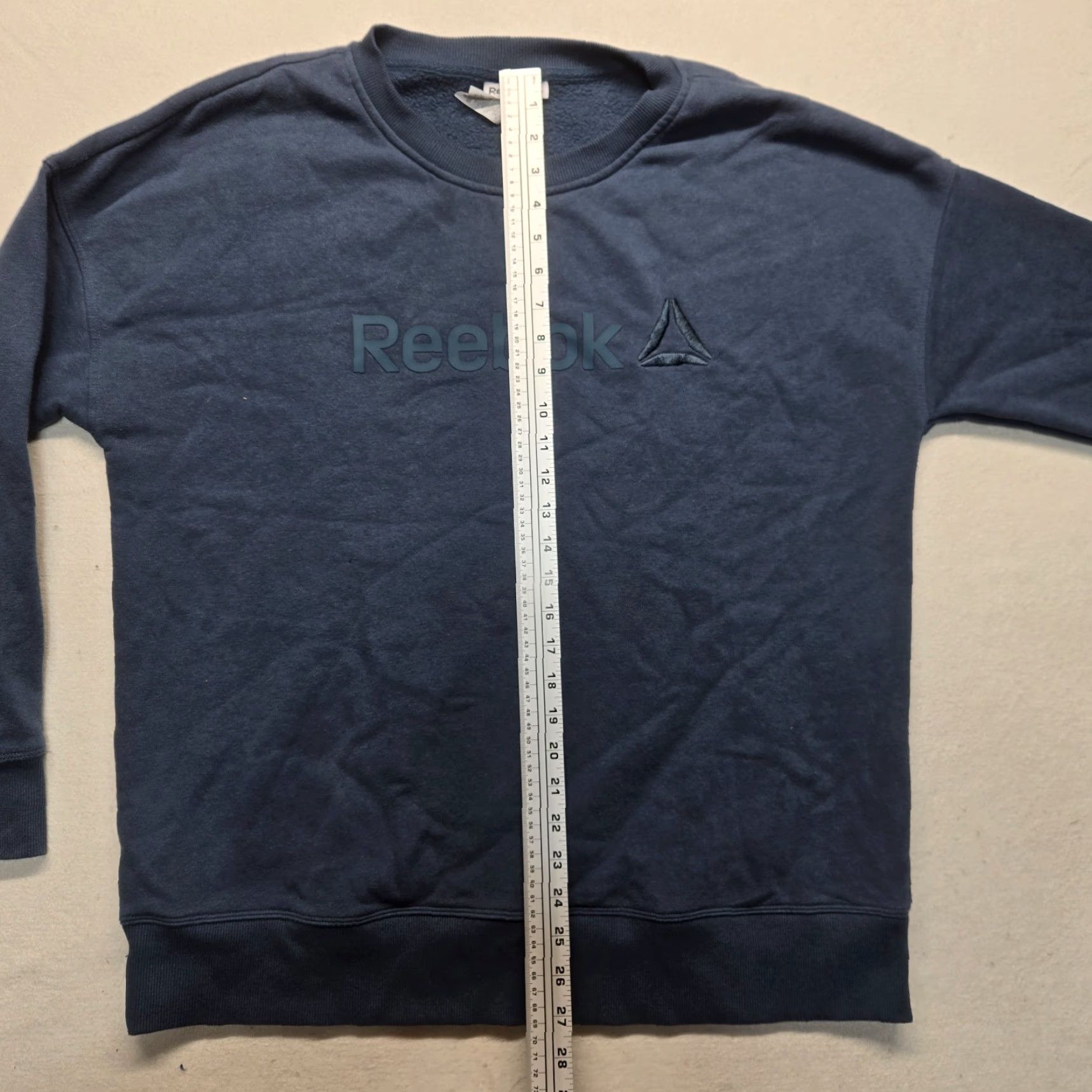 Reebok Reebok Sweater Solid Blue Knitted Pullover Long Sleeve Adult Men's XL Size Pullover Casual Fall Winter Golf Walking Breathable Mock Neck Collarless Size US XL / EU 56 / 4 - 6 Thumbnail