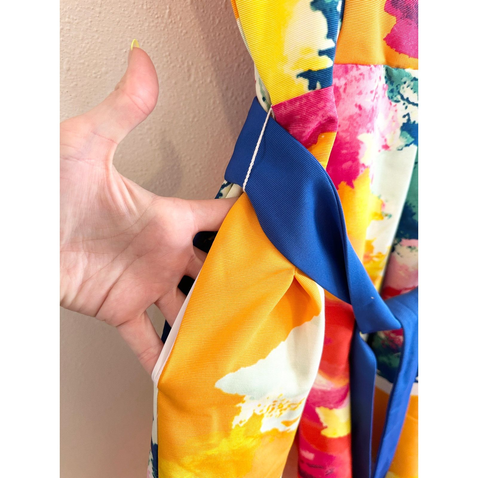 Other NWT New York & Company Colorful Watercolor Dress size 14 Size XL / US 12-14 / IT 48-50 - 6 Thumbnail