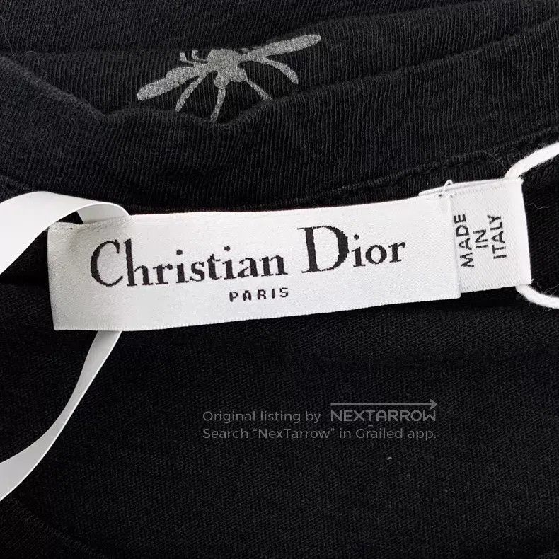Dior Dior Black universal letter print cotton round-neck short- Size S / US 4 / IT 40 - 7 Thumbnail