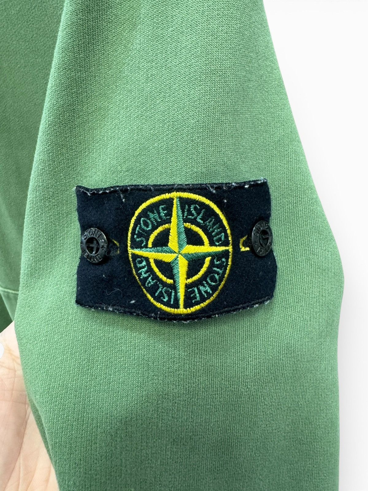Stone Island Stone Island Olive Pullover Hoodie Size US S / EU 44-46 / 1 - 2 Thumbnail