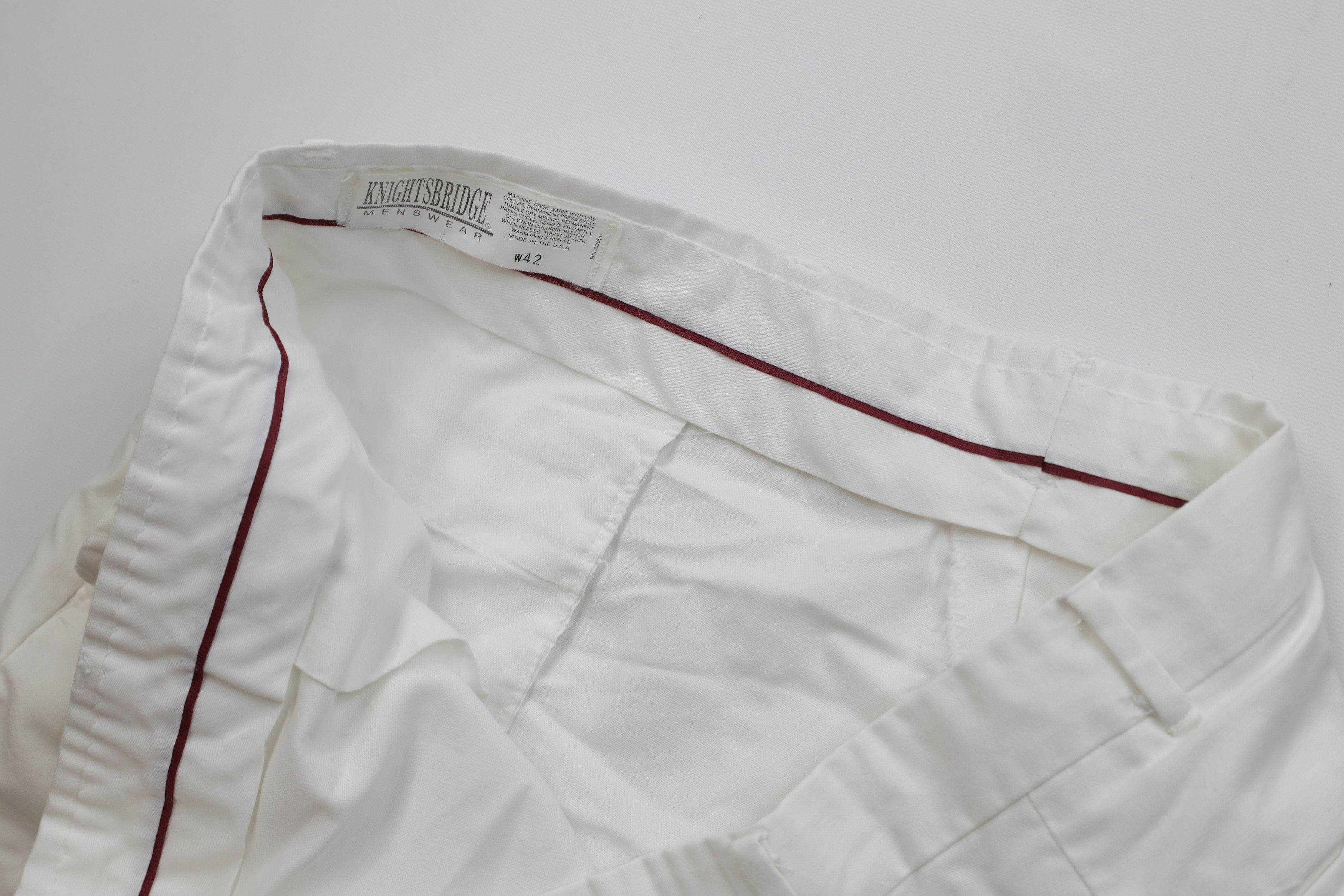 Vintage Vintage 90s Streetwear Knee Knit Chino Golf Shorts White USA Size US 42 / EU 58 - 8 Thumbnail