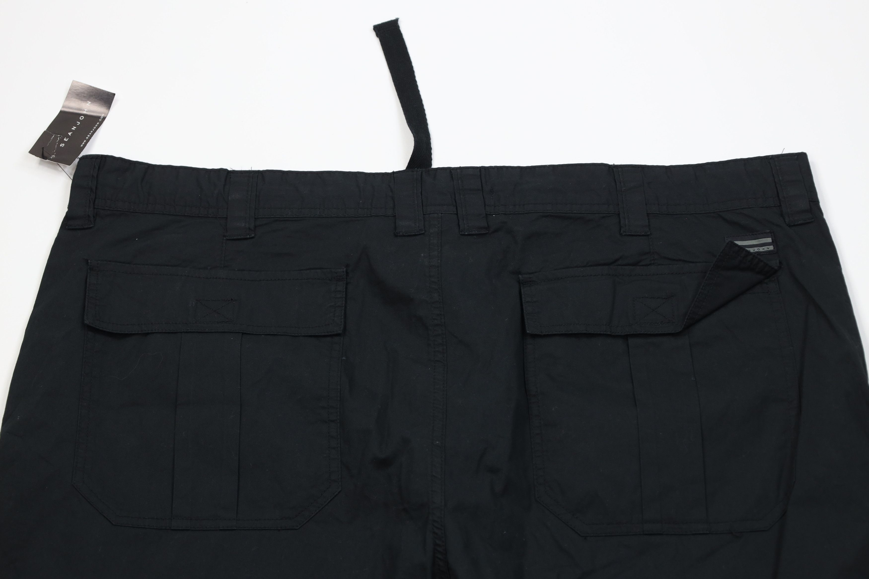 Sean John Deadstock Vintage Y2K Sean John Wide Leg Cargo Pants Black Size US 42 / EU 58 - 10 Thumbnail