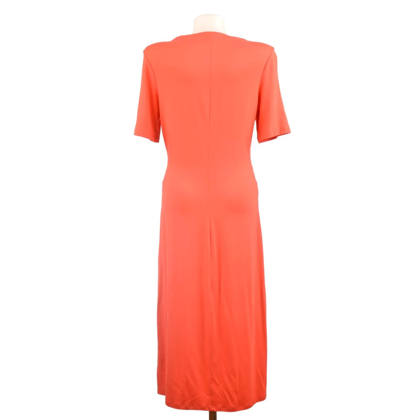 Vintage Thom by Thomas Rath Short Sleeve Peach Viscose Blend Dress 453350 Size D 36 Women's Midi A-Line Peach Vintage? Size 25" / US 0 / IT 36 - 4 Thumbnail