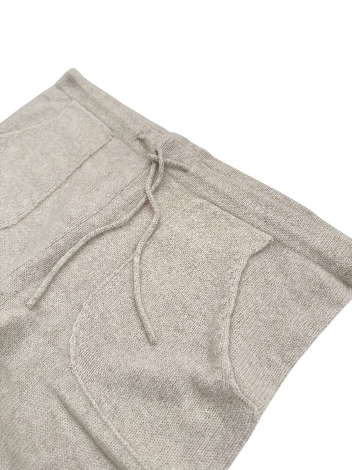 The Elder Statesman $1195 Cashmere Heavy Sweatpants (White) Size US 34 / EU 50 - 7 Thumbnail