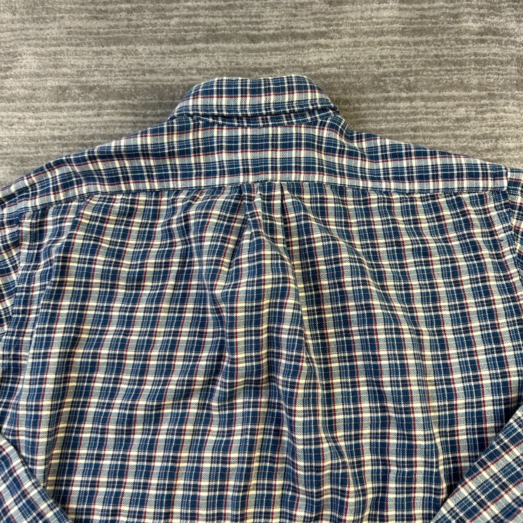 Ralph Lauren Ralph Lauren Shirt Mens Medium Blue Pony Flannel Button-Up Classic Fit Plaid Casual Cotton Polyester Button-Down Collar Spring Fall Summer Winter Size US M / EU 48-50 / 2 - 6 Thumbnail