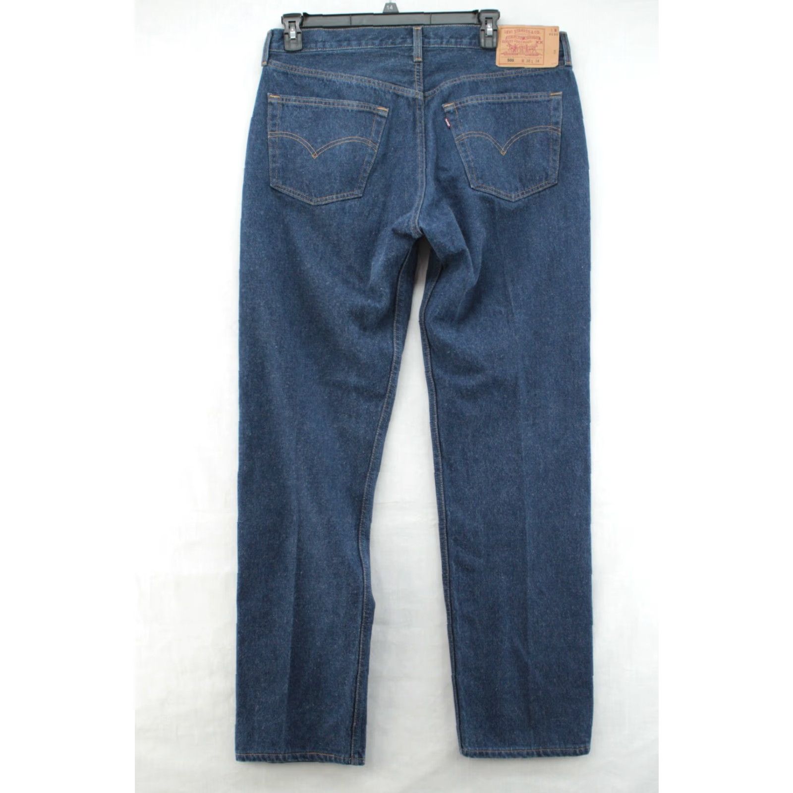 Levi's VINTAGE Levi’s 501 Jeans 38x35 Blue Cowboy Workwear Button Fly Made in USA Men's Jeans 501 Model USA Theme Cowboy USA 1990s Size US 38 / EU 54 - 6 Thumbnail
