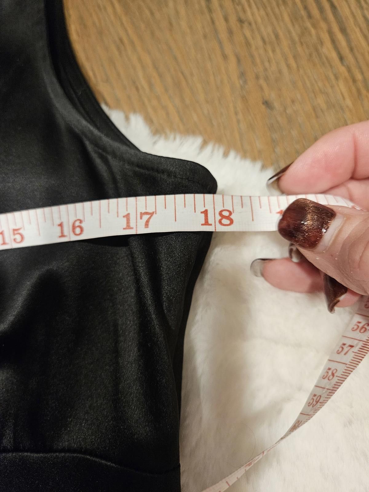 Designer Doncaster Elegant Black Silk Top with Rhinestone Detail Size M / US 6-8 / IT 42-44 - 7 Thumbnail