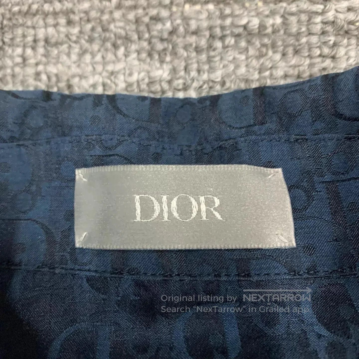 Dior Blue Short-Sleeve Button-Up Shirt. Size US M / EU 48-50 / 2 - 6 Thumbnail