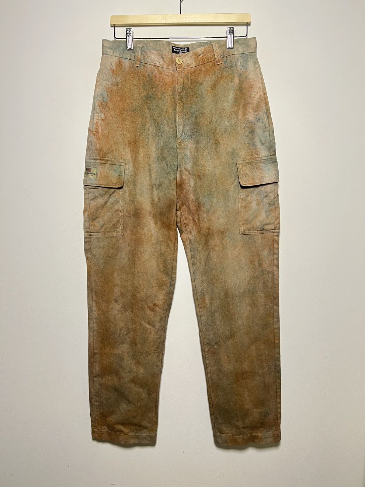 Ralph Lauren ralph lauren rust tie dye cargo multipocket army pants Size US 32 / EU 48 - 1 Thumbnail