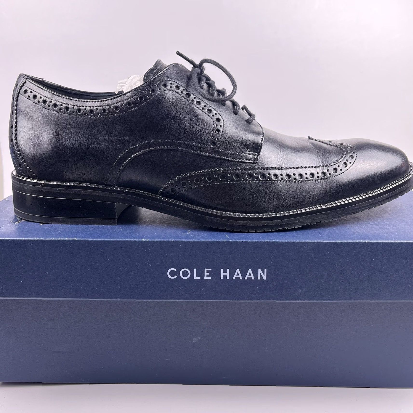 Cole Haan Cole Haan Men's Size 11 Modern Essentials Wingtip Oxford Black C34262 Near Mint Size US 10 / EU 43 - 2 Thumbnail