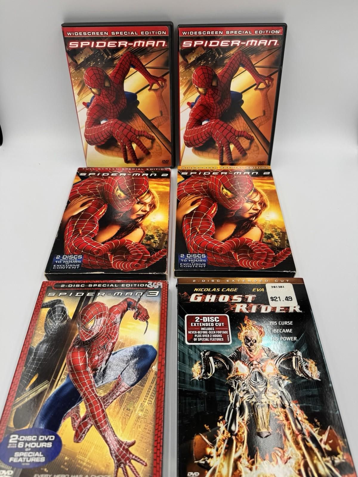 Designer Marvel DVD Blu-ray Lot 15 Movies Spider-Man X-Men Iron Man Size ONE SIZE - 2 Thumbnail