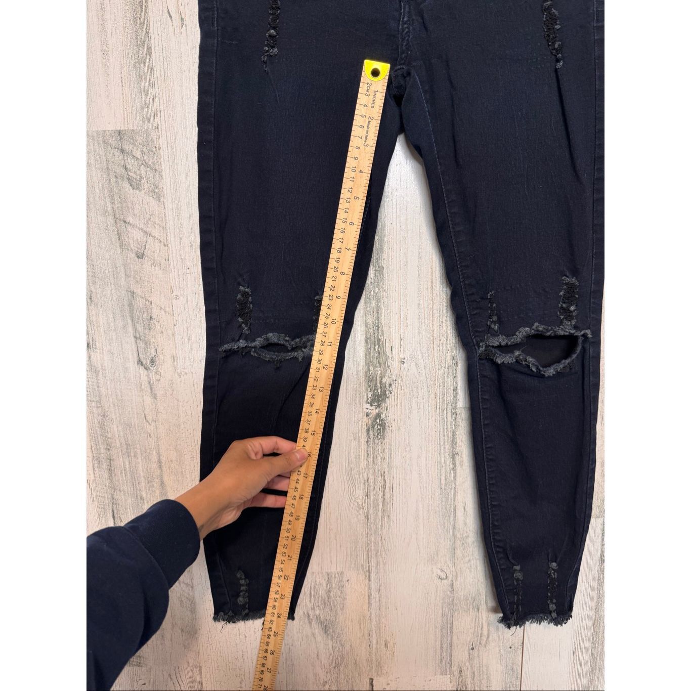 Other VIP Jeans Black Distressed Skinny Jeans Women’s Size 7 Size 28" / US 6 / IT 42 - 8 Thumbnail