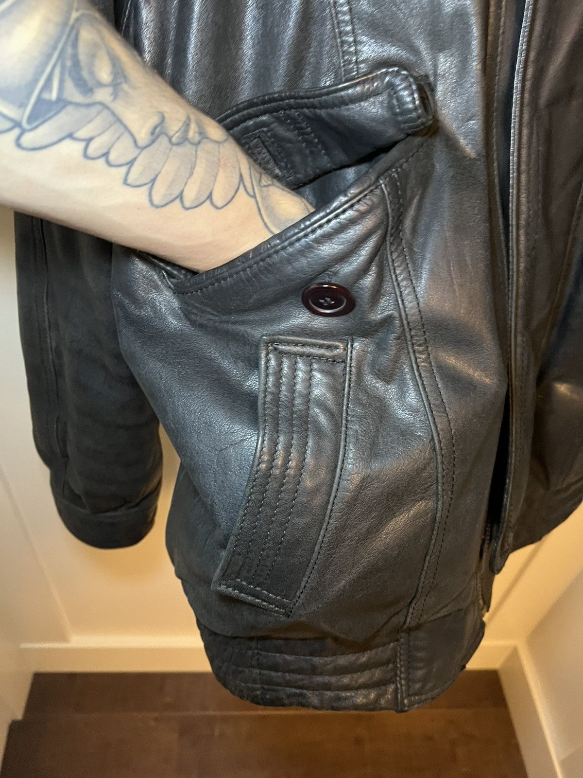 Vintage Vintage Bellissimo 80’s-90’s leather jacket Size US L / EU 52-54 / 3 - 7 Thumbnail