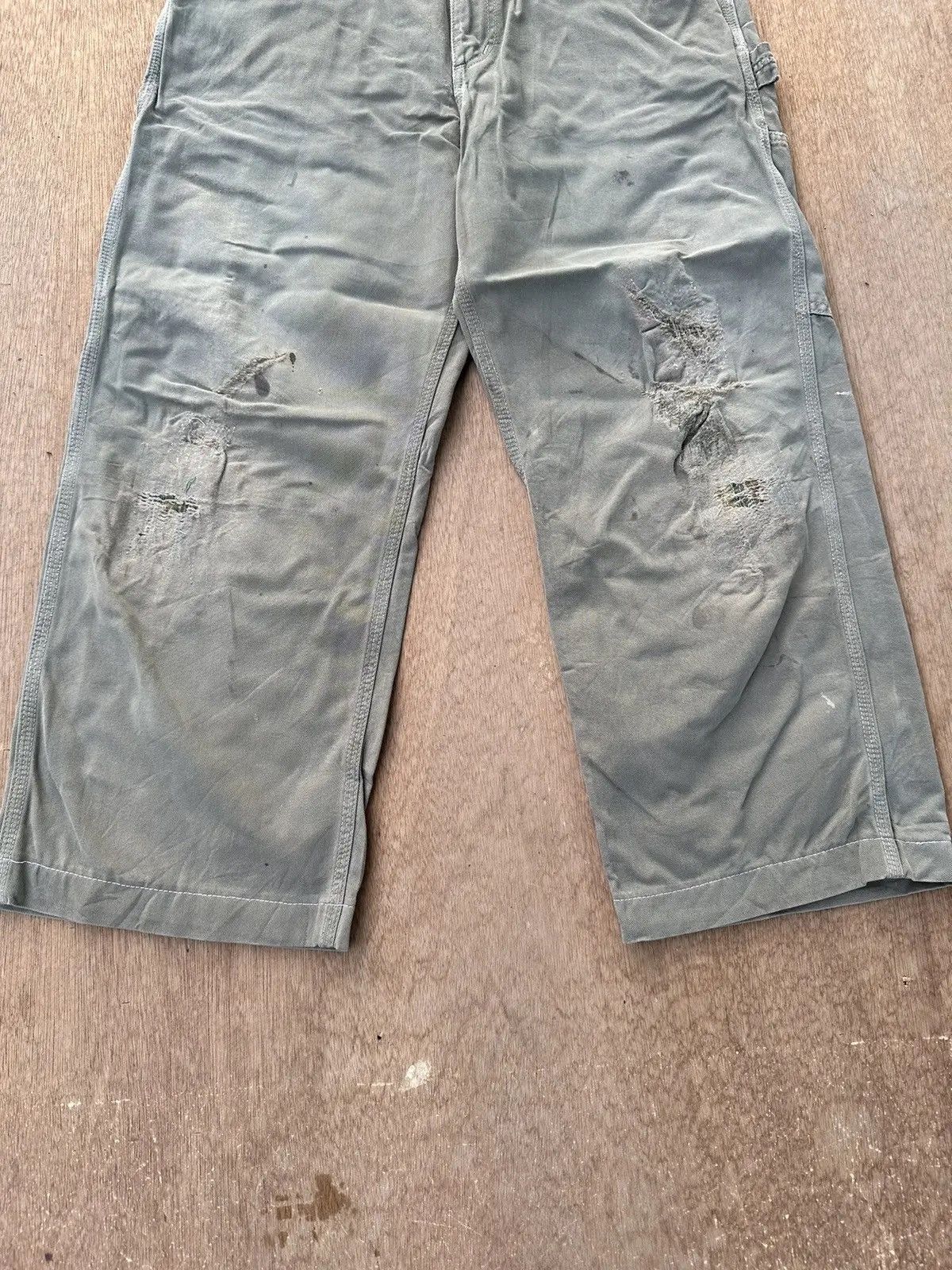Carhartt RUSTY VINTAGE CARHARTT WORK WEAR FADED BAGGY CARPENTER PANTS Size US 29 - 5 Thumbnail