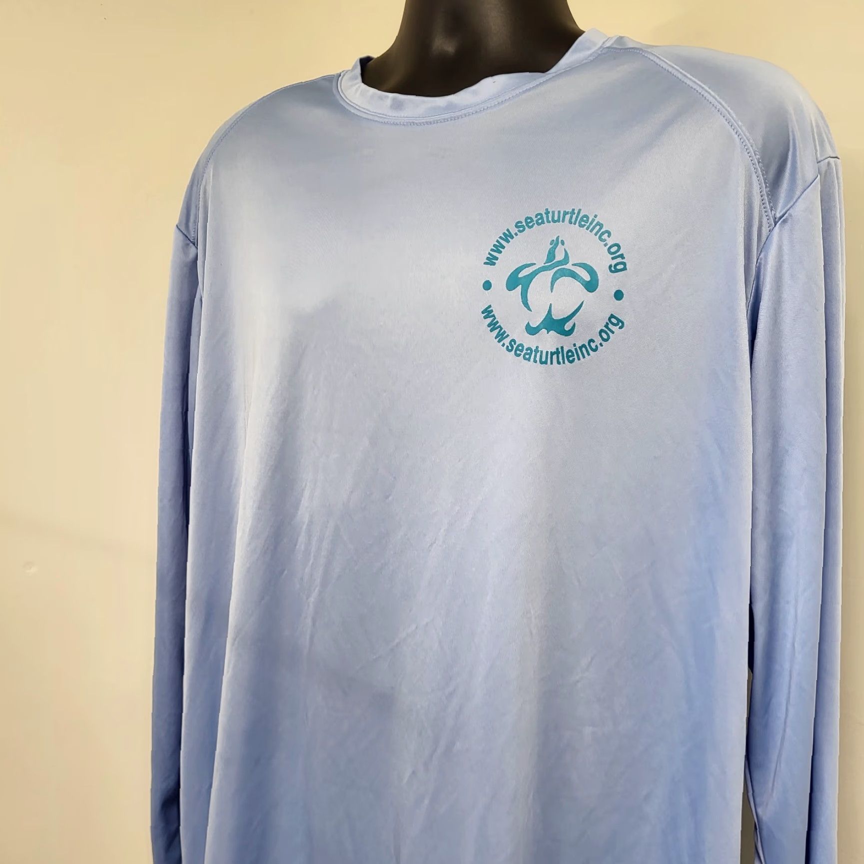 Vintage Sea Turtle Inc Shirt Mens 2XL Blue South Padre Island Texas Performance UPF 50 Size US XXL / EU 58 / 5 - 3 Thumbnail