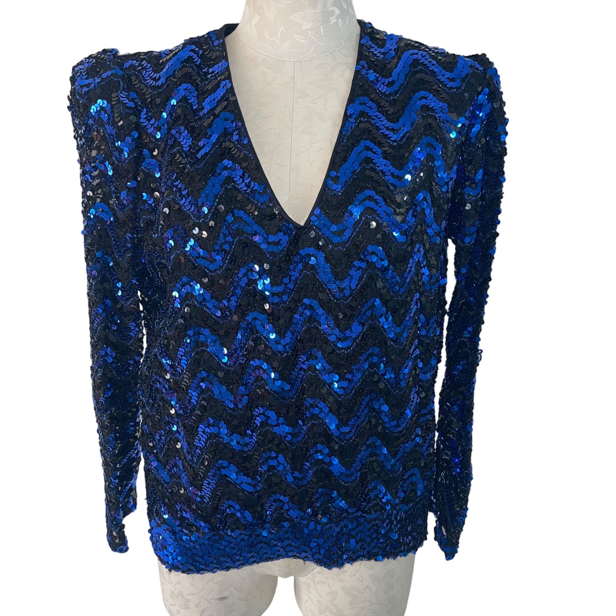 Vintage Three Flaggs Vintage Womens Top Size Medium Blue Size M / US 6-8 / IT 42-44 - 1 Thumbnail