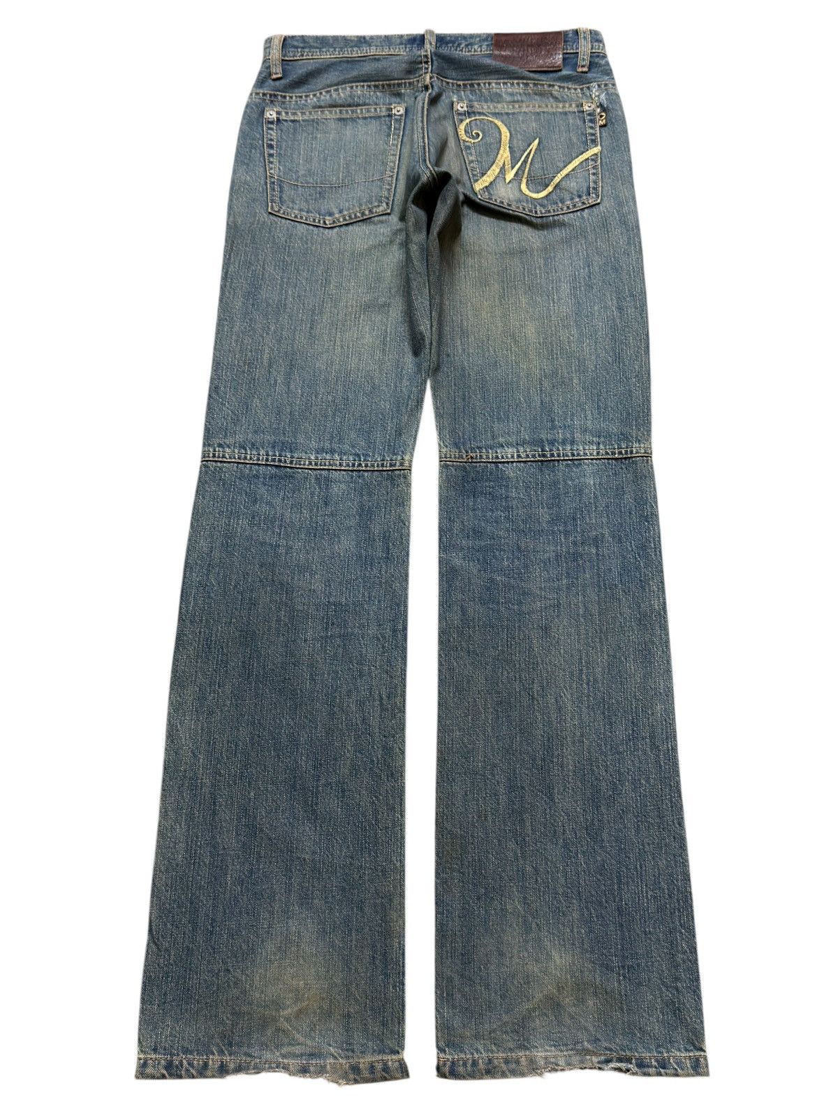 Morgan Homme Vintage Japan Morgan Homee Sashiko Boro Distressed Wide Leg Size US 29 - 2 Thumbnail