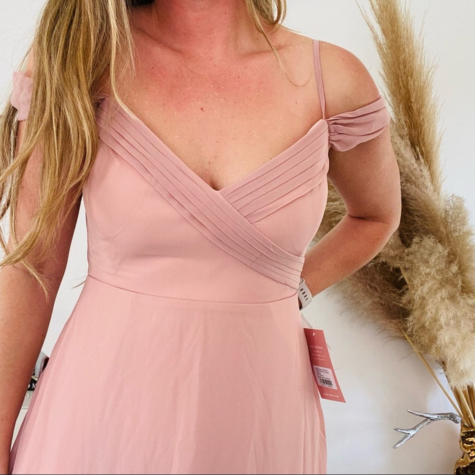 Nordstrom NEW BIRDY GREY Spence Dusty Rose Pink Maxi Formal Dress Size S / US 4 / IT 40 - 3 Thumbnail