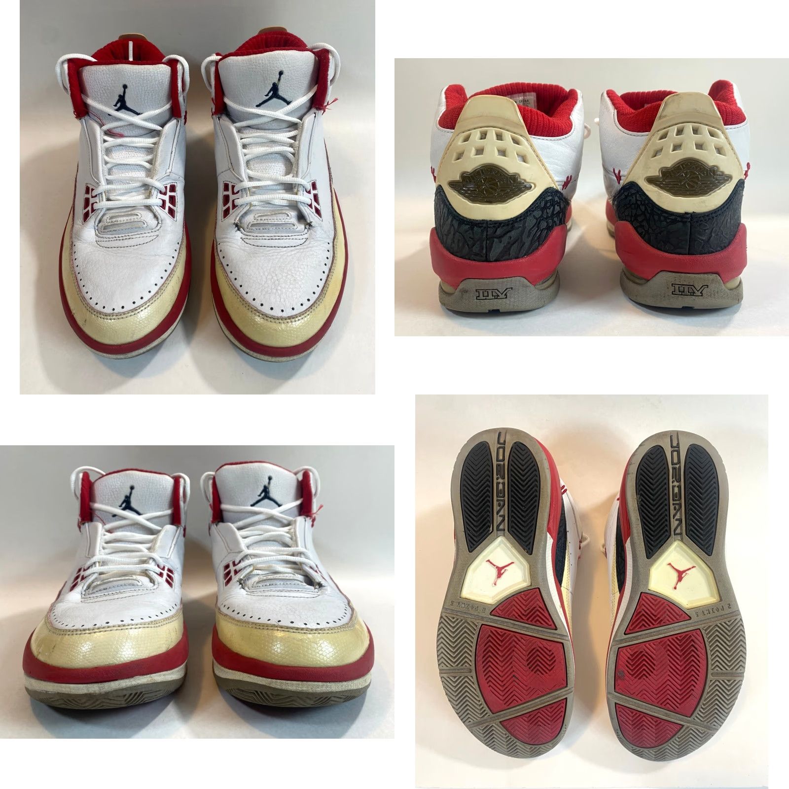 Nike VINTAGE Nike Air Jordan 2.5 Retro Team White Varsity Red 331987-103 USA 10.5 Mens Sneaker High Top Shoes Size US 10 / EU 43 - 8 Thumbnail