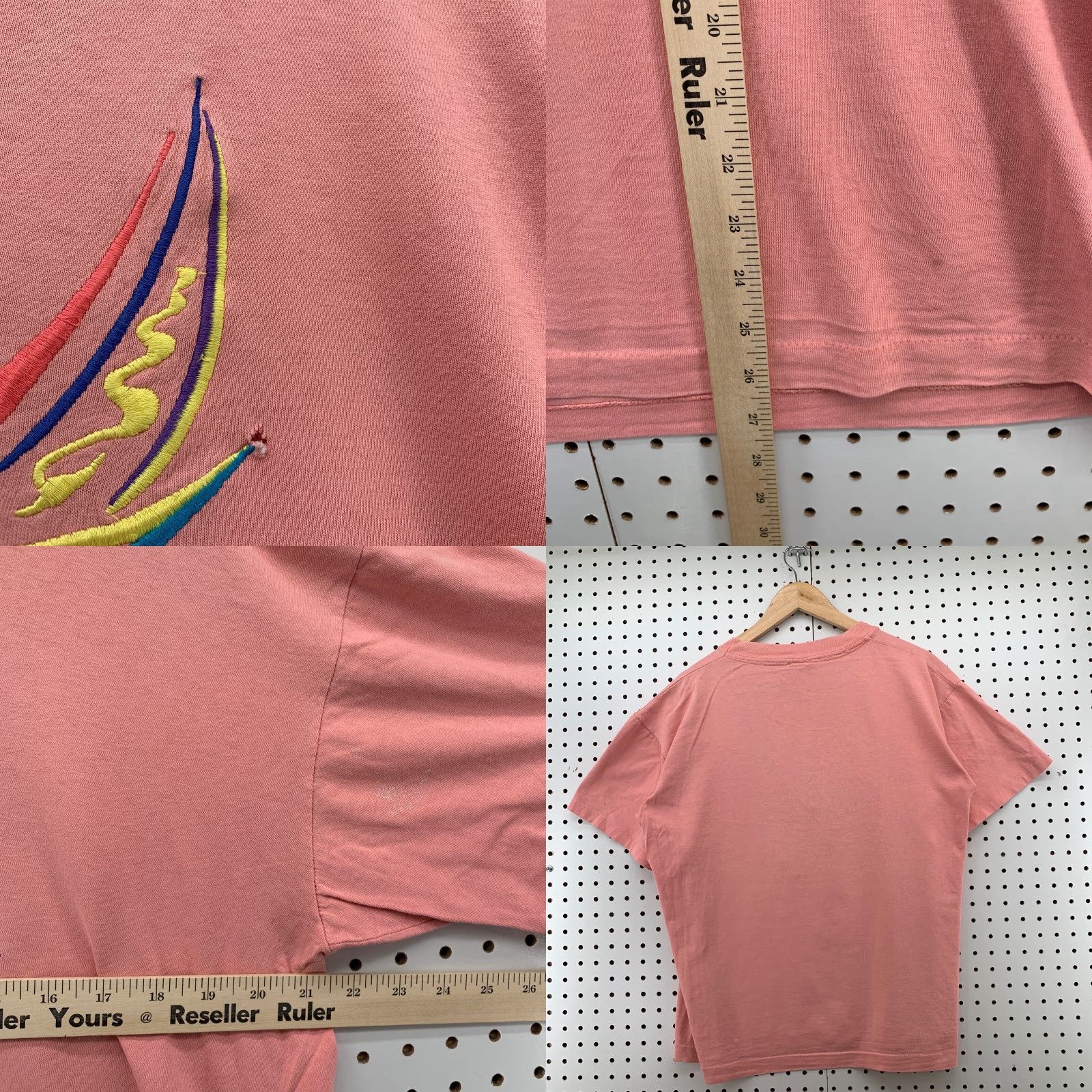 Vintage VINTAGE Song of America Cruise Shirt Mens Medium Pink USA 80s Graphic Tee M Pink 80s Aloha Mens Size US M / EU 48-50 / 2 - 8 Thumbnail