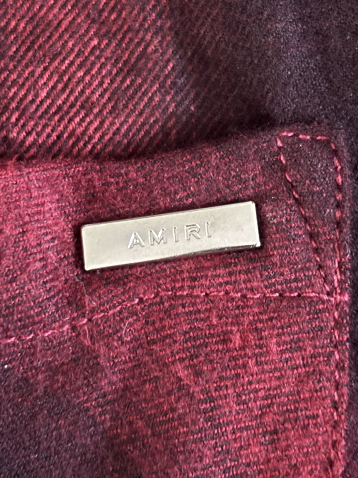 Amiri Amiri Red & Black Plaided Flannel With Frayed Hem Size US S / EU 44-46 / 1 - 3 Thumbnail