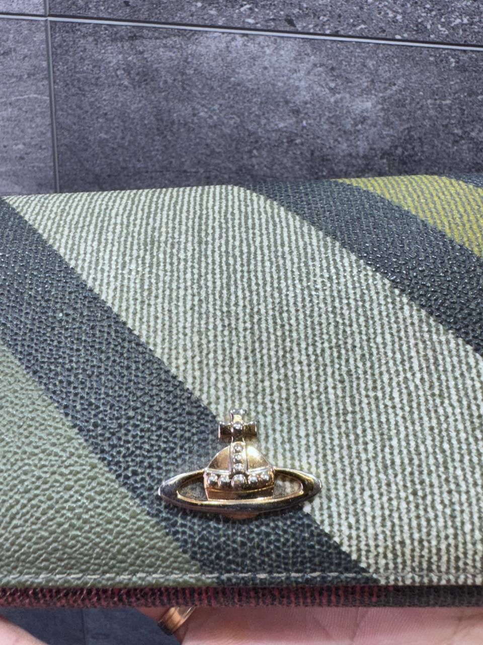 Vivienne Westwood Vivienne Westwood Clasp Bifold Wallet Striped Orb Pattern Size ONE SIZE - 2 Thumbnail