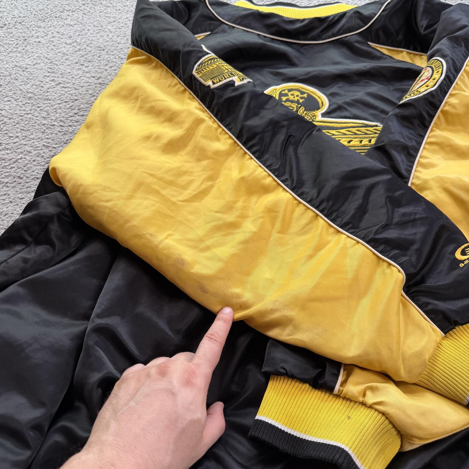 G-III Vintage Y2K Pittsburgh Pirates Satin Bomber Jacket 3XL MLB Size US XXL / EU 58 / 5 - 12 Thumbnail