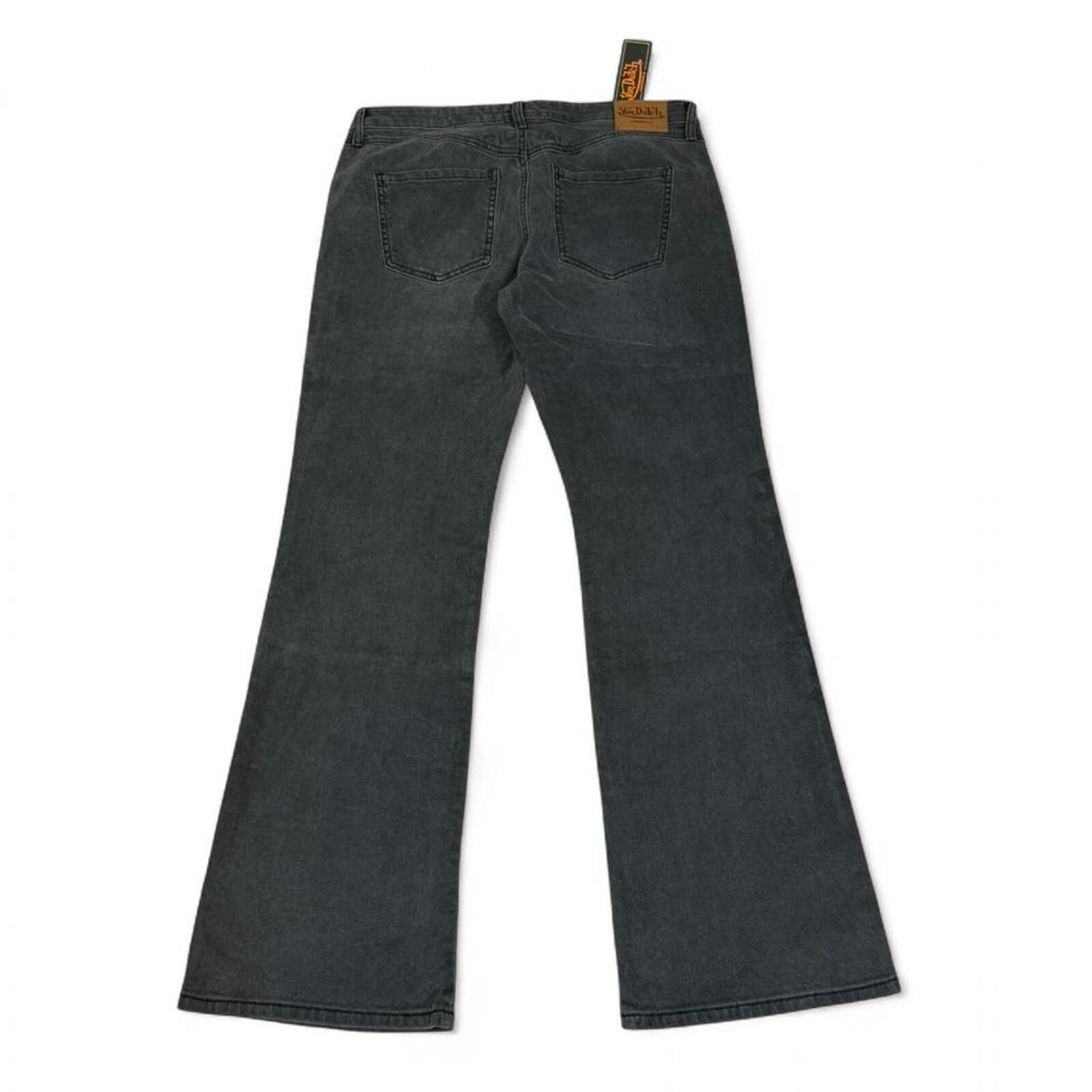 True Religion Von Dutch grey patchwork bootcut denim jeans Size 32" / US 10 / IT 46 - 6 Thumbnail