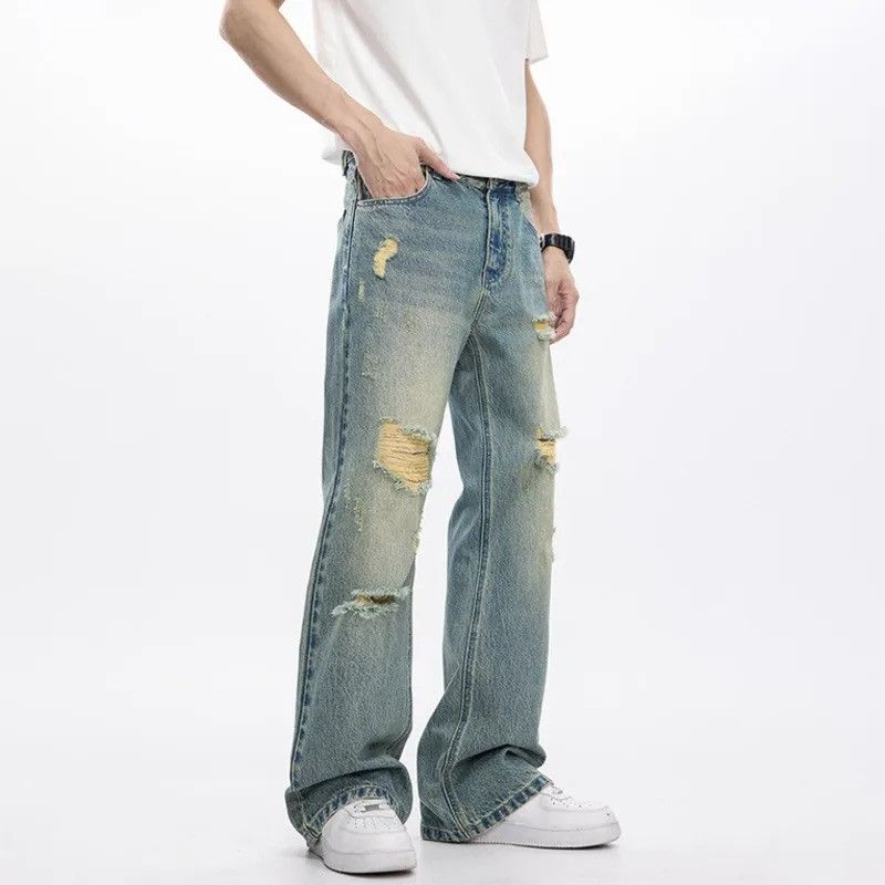 Jean High Street Men Denim Size US 32 / EU 48 - 3 Thumbnail