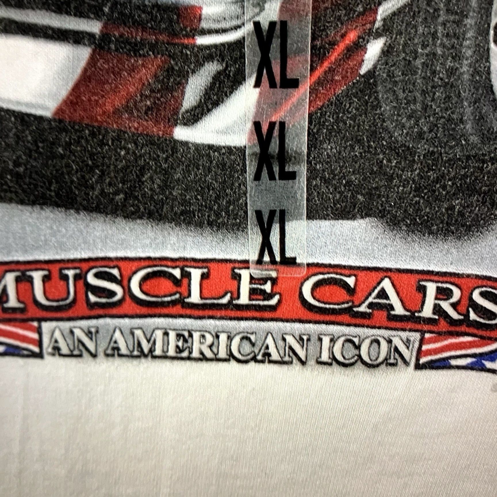 Ford VINTAGE Ford Mustang Patriotic Car T-Shirt Adult XL White 90s Y2K Made in USA Size US XL / EU 56 / 4 - 5 Thumbnail