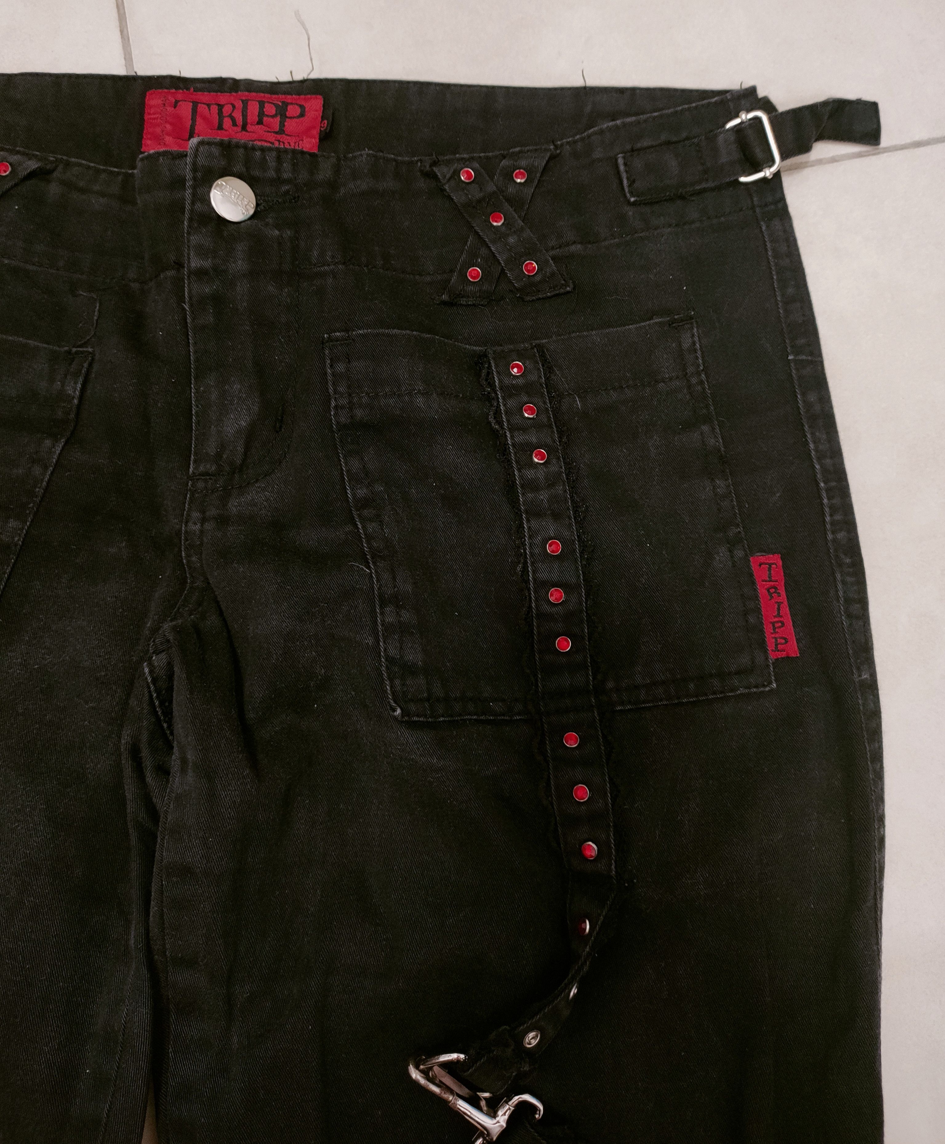 If Six Was Nine 🔥Punk Tripp Nyc X Strap Bondage Pants🔥 Size US 32 / EU 48 - 4 Thumbnail