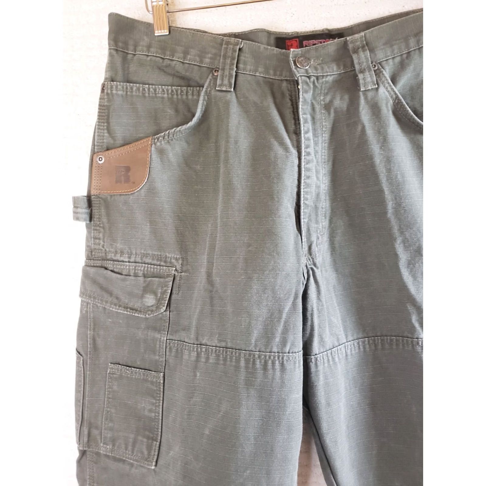 Wrangler Wrangler Riggs Workwear Pants Men's Green 36x34 Double Knee RipStop 3W060LD Size US 36 / EU 52 - 3 Thumbnail