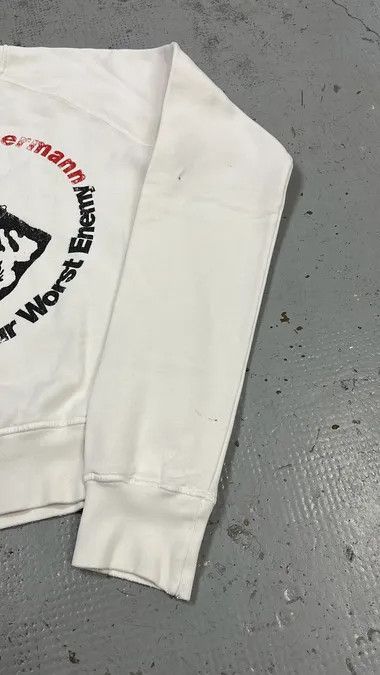 Dsquared2 AW2007 Dsquared2 Doberman Print White Crewneck Sweatshirt Size US M / EU 48-50 / 2 - 8 Thumbnail