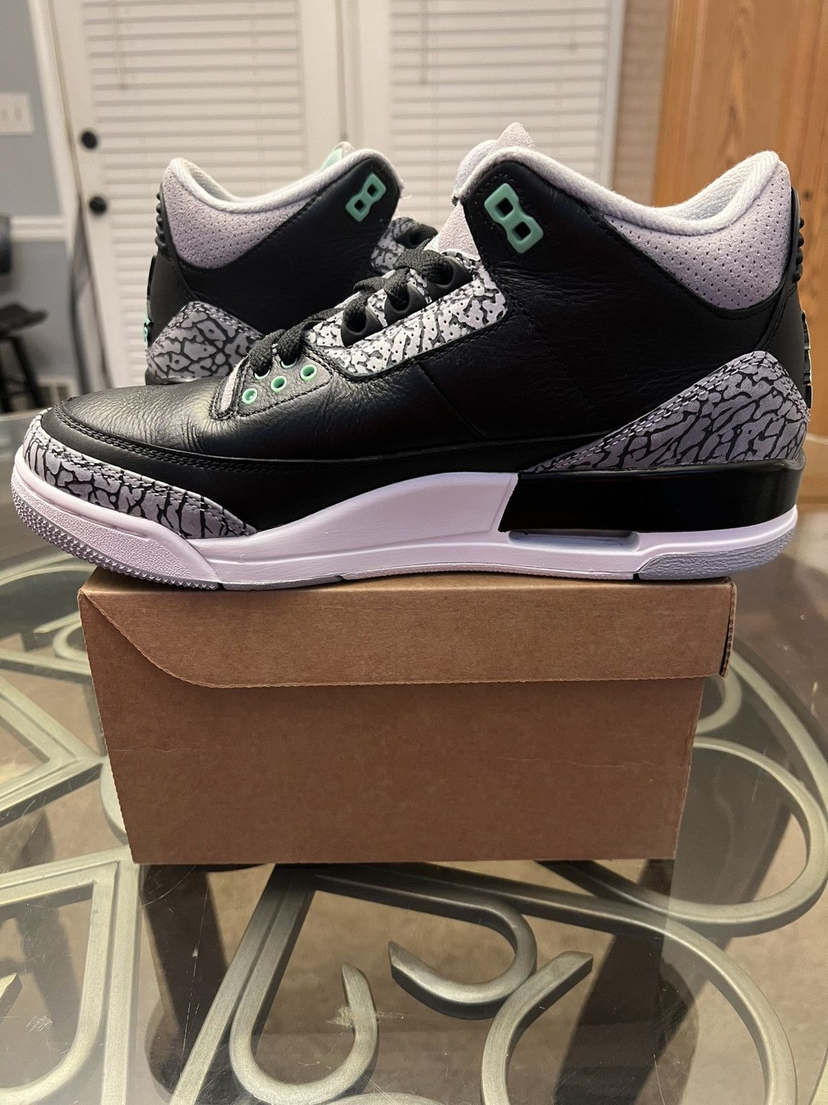 Jordan Brand Jordan 3 Retro “Green Glow” 2024 Size US 8.5 / EU 41-42 - 8 Thumbnail