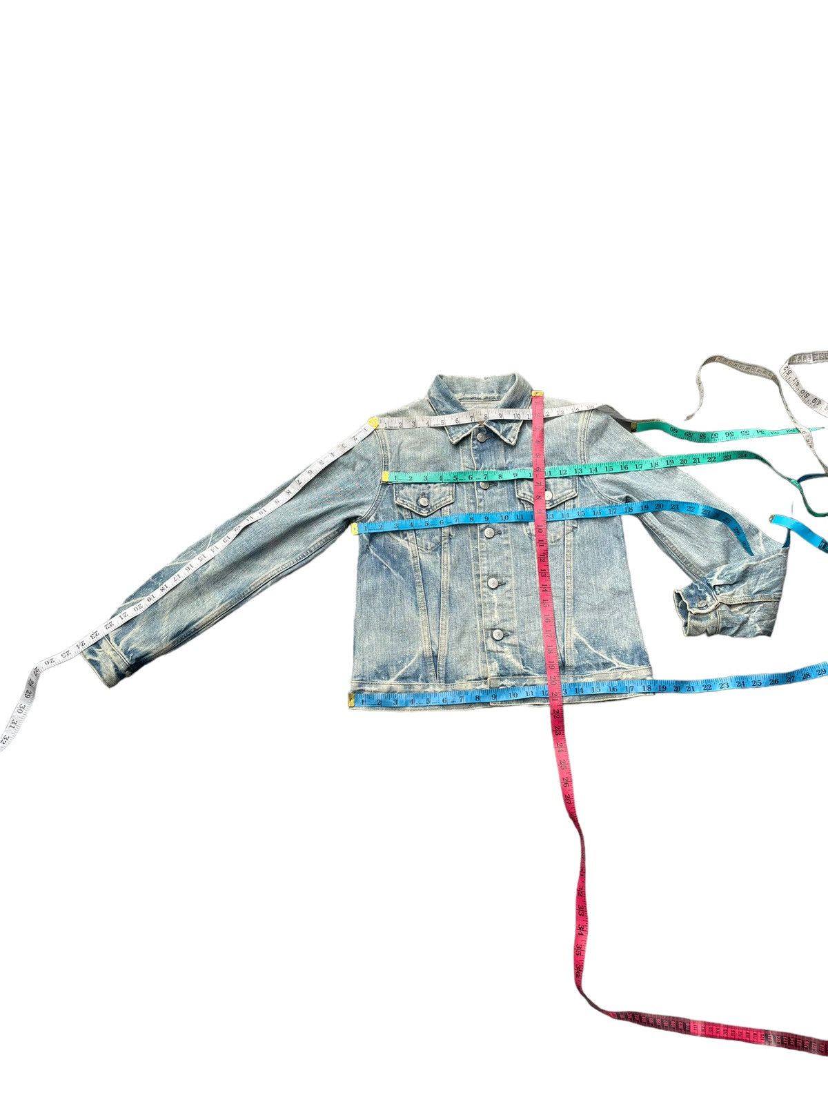 Japanese Brand Vintage DMG Denim Distressed Jacket Size S / US 4 / IT 40 - 8 Thumbnail