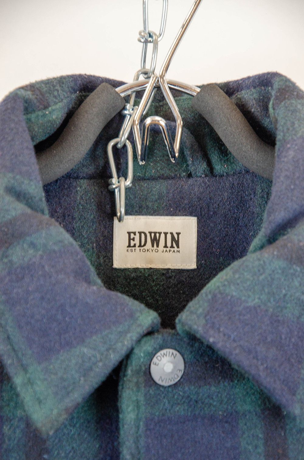 Edwin Edwin Wool Coach Jacket Blue Green Tartan – XL Size US XL / EU 56 / 4 - 8 Thumbnail