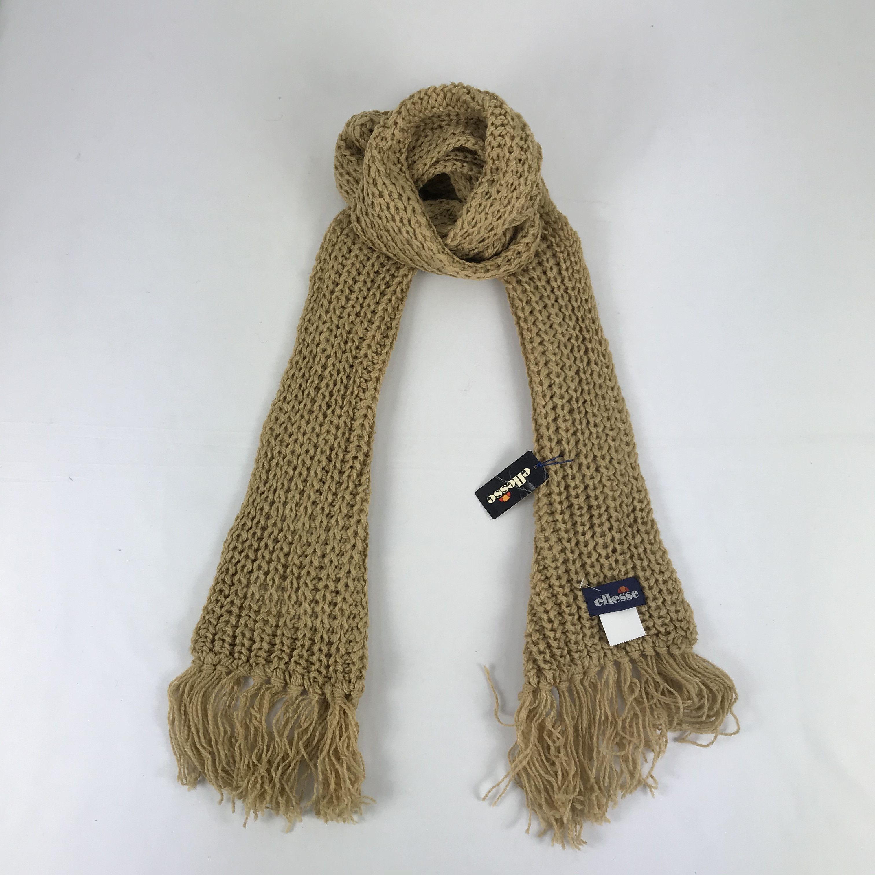 Ellesse NWT Vintage Elleesse Scarf Muffler Crochet Knitted Scarves Size ONE SIZE - 1 Thumbnail