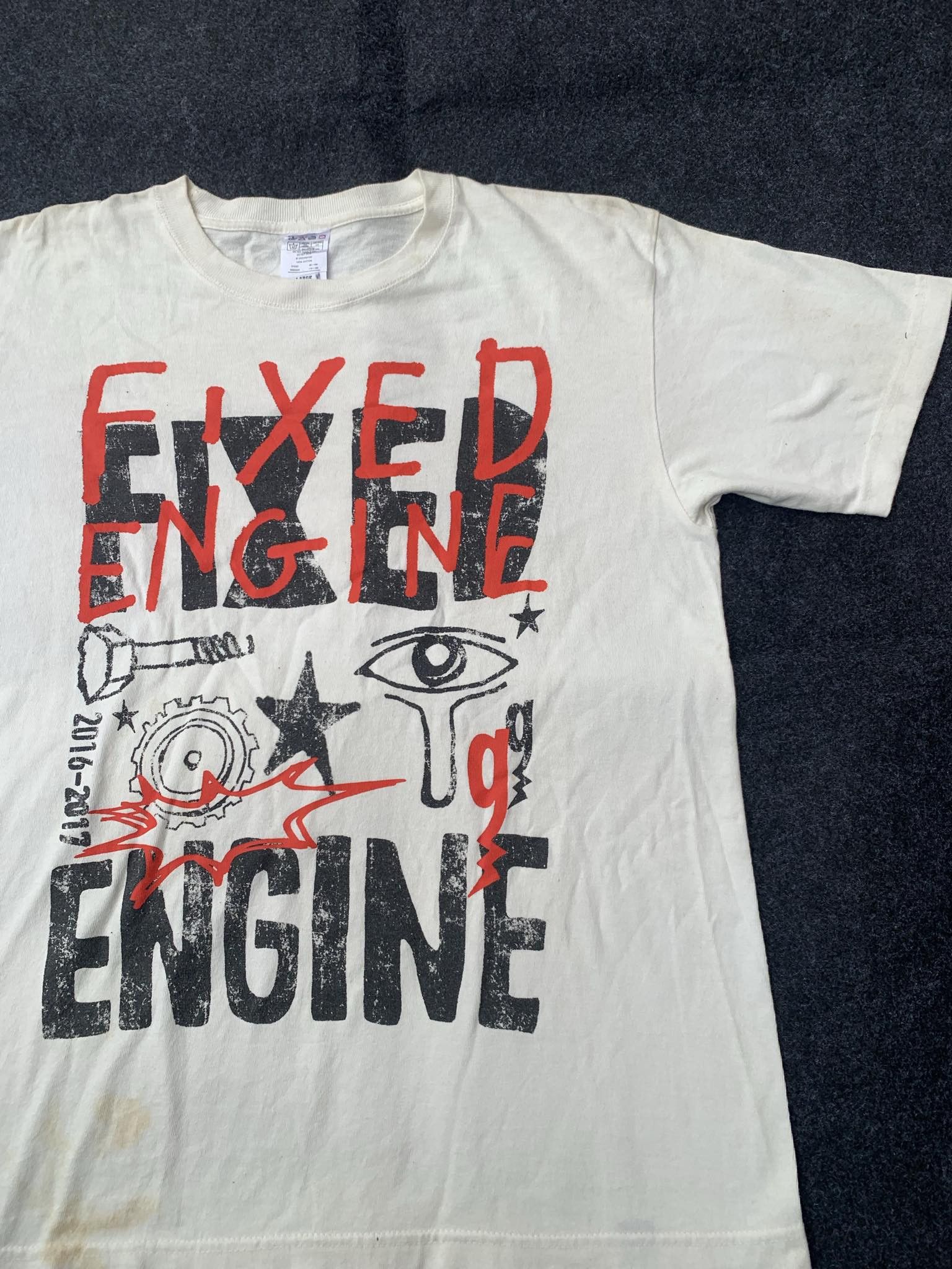 Japanese Brand × Other Old code x fixed engine Tokyo Nippon white Tshirt Size US M / EU 48-50 / 2 - 7 Thumbnail
