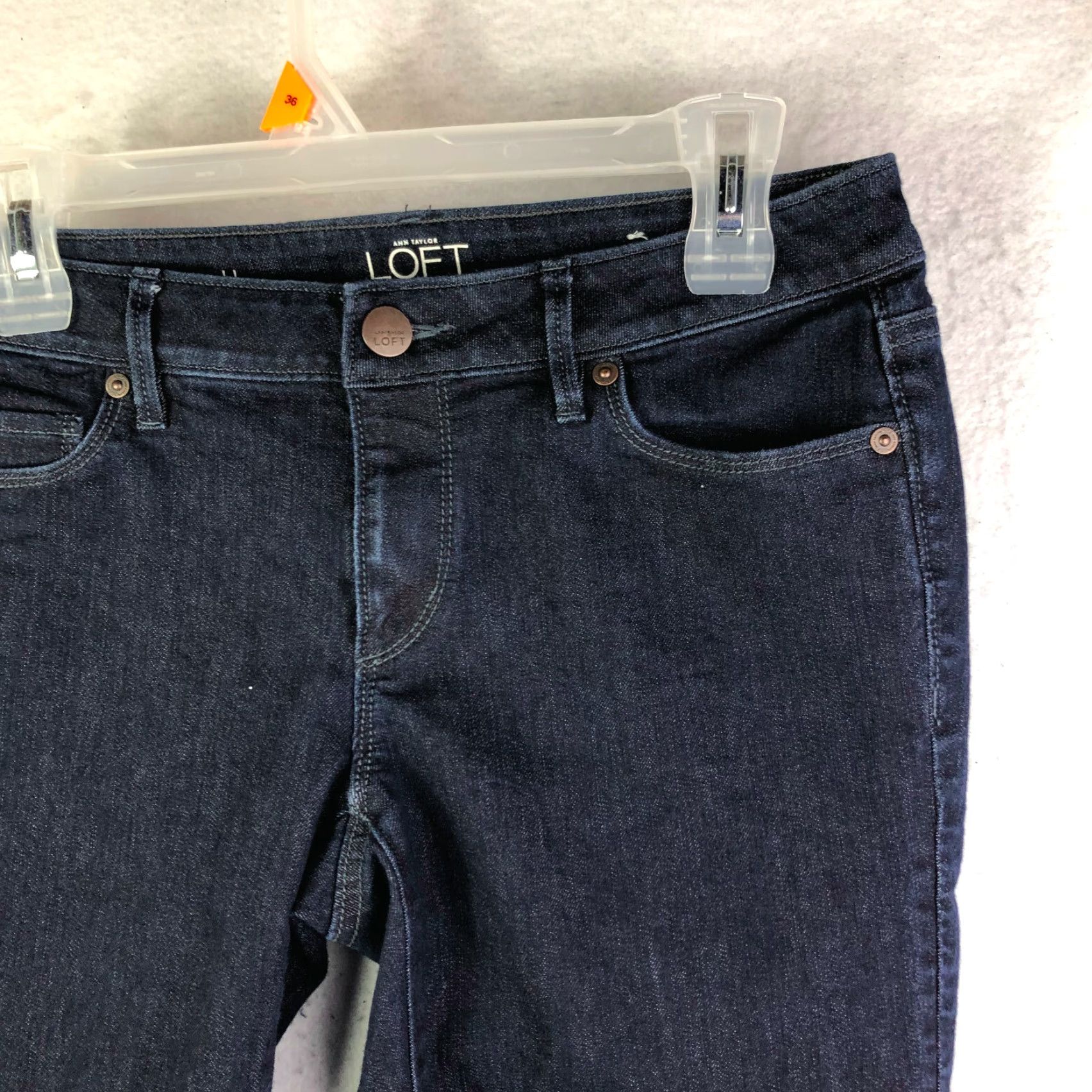 Loft LOFT Curvy Skinny Ankle Mid Rise Jeans Juniors 27/4 Blue Denim Womens Size 27" / US 4 / IT 40 - 3 Thumbnail