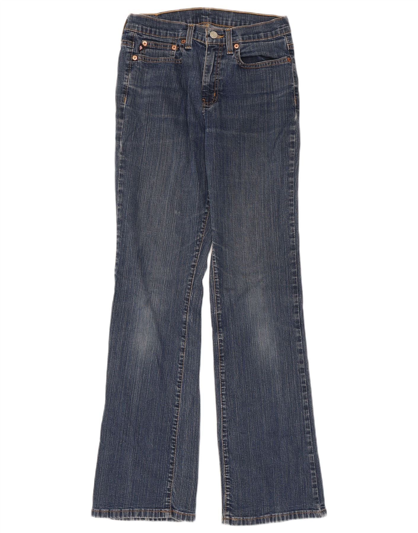 Ralph Lauren Womens Bootcut Jeans W28 L32 Blue Cotton Size 42" / US 20 - 1 Thumbnail