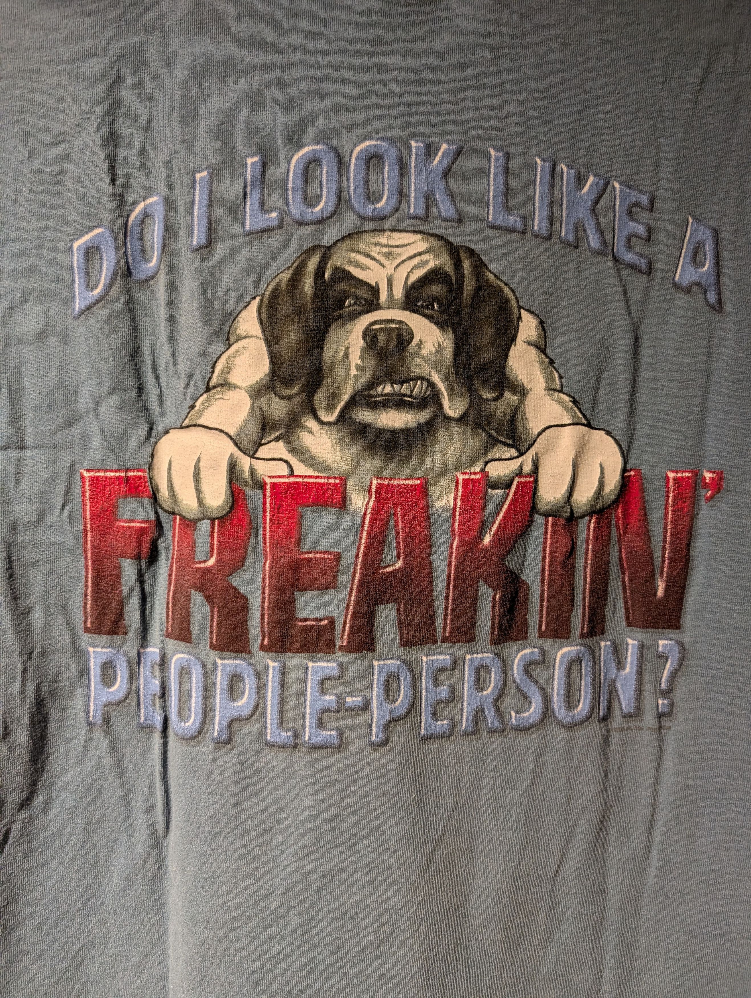 Big Dogs Vintage 2003 Big Dogs Freakin People-Person T-Shirt Barbara Size US XXL / EU 58 / 5 - 2 Thumbnail