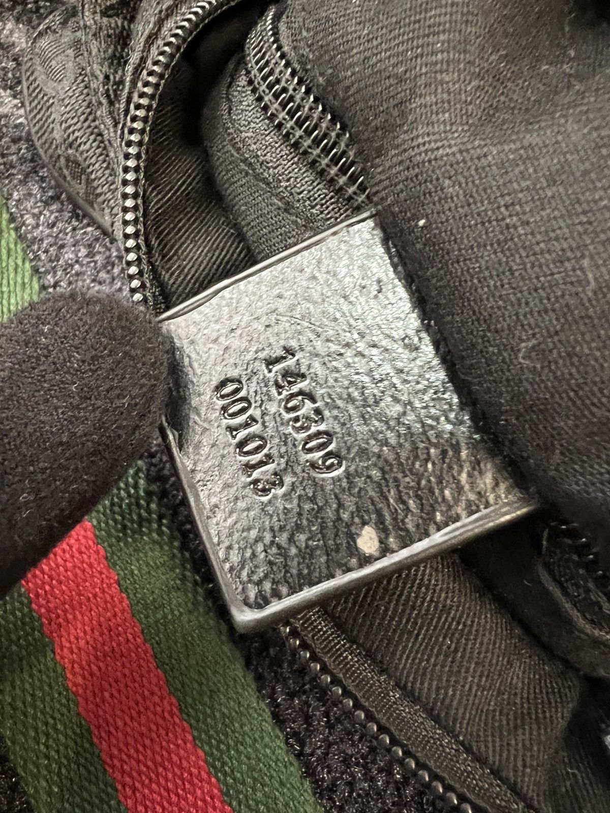 Gucci GG vintage Monogram Web Small Flat Messenger Bag Black Size ONE SIZE - 9 Thumbnail