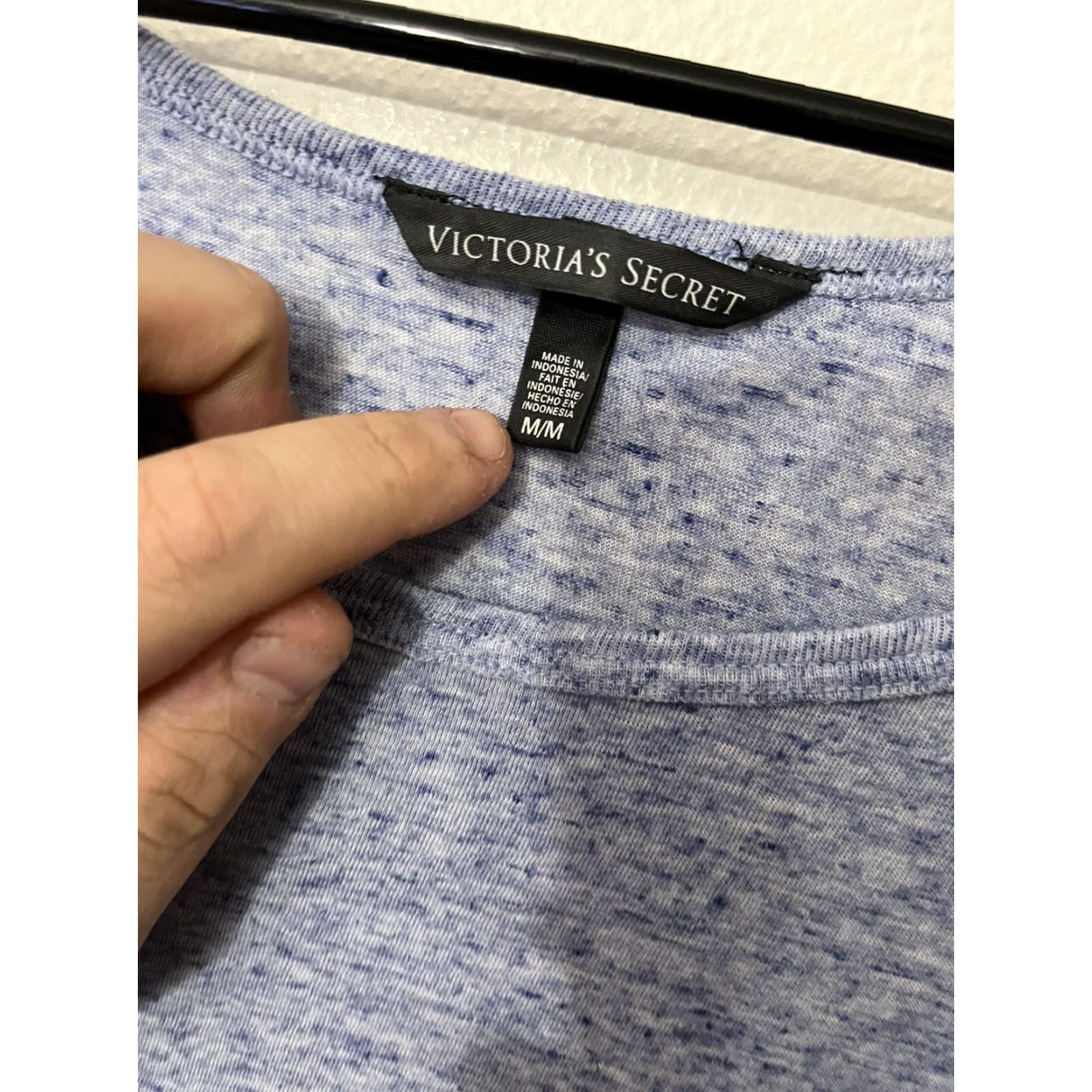Victoria's Secret Victoria Secret PINK T-Shirt Crew Neck Blue Short Sleeve Sz Medium Cotton Solid Size M / US 6-8 / IT 42-44 - 3 Thumbnail