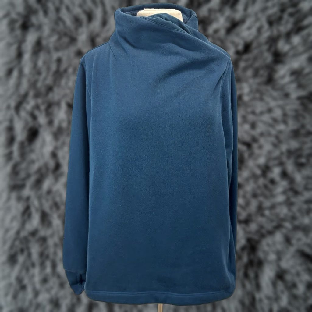 Athleta VINTAGE Athleta Women's Pullover Sweatshirt Plus Size 1X Blue Fuzzy Lining Athleisure Activewear Size XL / US 12-14 / IT 48-50 - 1 Thumbnail